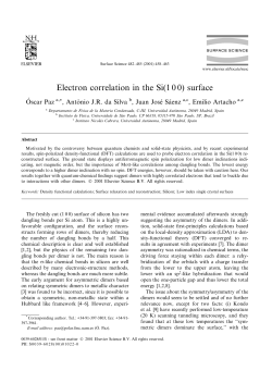 Electron correlation in the Si(1 0 0) surface