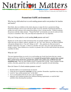 Peanut/Nut Safe Environments