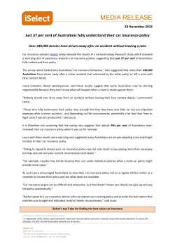 Just 37 per cent of Australians fully understand their car insurance