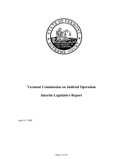 Interim Legislative Report