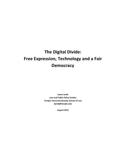 The Digital Divide - Temple University Sites