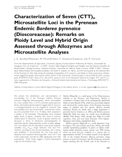 Characterization of Seven (CTT) n Microsatellite Loci in the