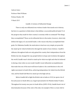 Gandhi Research Paper