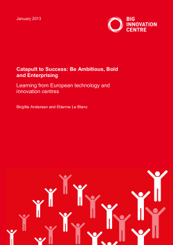Catapult to Success - The Catapult Programme