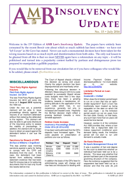 AMB Update (15) July 2016