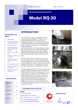 Brochure - Hydrological Services