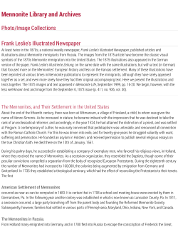 Mennonite Library and Archives