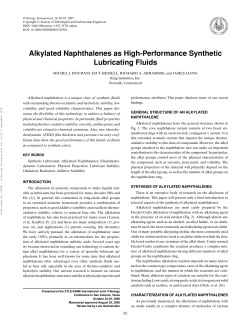 Alkylated Naphthalenes as High-Performance Synthetic