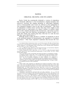 original meaning and its limits
