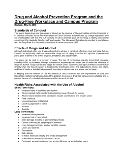 Drug and Alcohol Prevention Program and the Drug