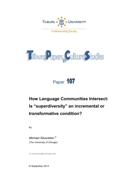 How Language Communities Intersect