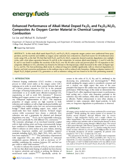 Enhanced Performance of Alkali Metal Doped Fe2O3 and Fe2O3
