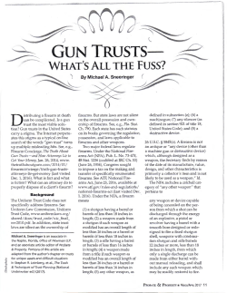 gun trusts - Mobile ROAM
