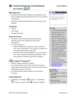 Teacher Notes PDF - TI Education