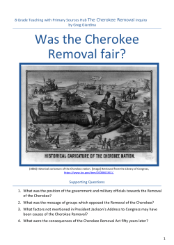 Was the Cherokee Removal fair?
