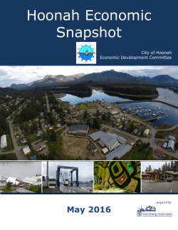 Hoonah Economic Snapshot