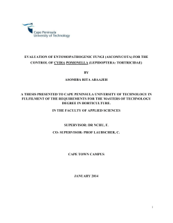 evaluation of entomopathogenic fungi (ascomycota)