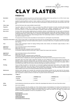 clay plaster - Saviukumaja