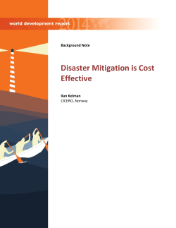 Disaster Mitigation is Cost Effective