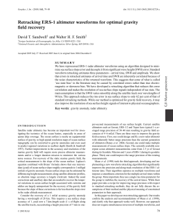 Retracking ERS-1 altimeter waveforms for optimal gravity field