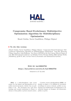 Compromise Based Evolutionary Multiobjective Optimization