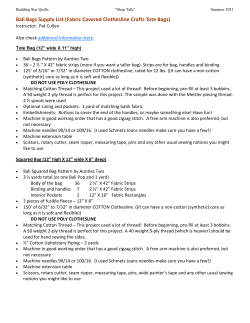 Tote Bag (12&rdquo; wide X 11&rdquo; high)