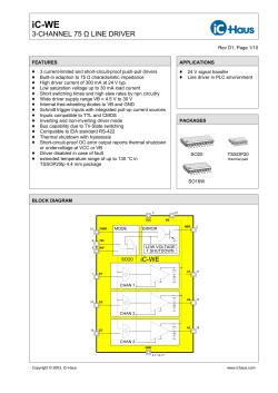 3-CHANNEL 75 &Omega; LINE DRIVER - iC-Haus