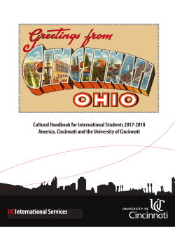 Cultural Handbook - University of Cincinnati
