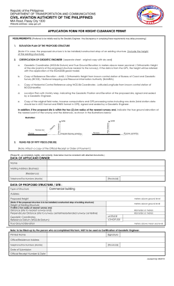CAAP Height Clearance Permit