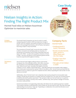 Nielsen Insights in Action: Finding The Right Product Mix