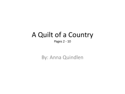 A Quilt of a Country - Marion County Public Schools