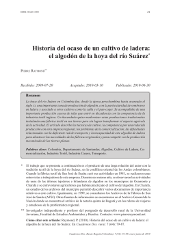 Historia del ocaso de un cultivo de ladera: el