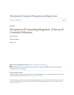 Perceptions of Counseling Integration
