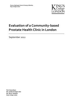 An evaluation of a community based prostate cancer walk