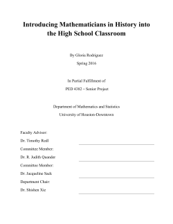 Paper - University of Houston