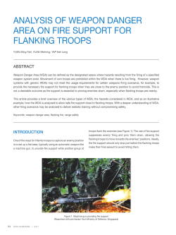analysis of weapon danger area on fire support for flanking
