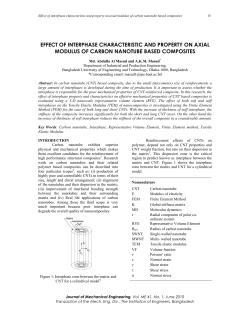 effect of interphase characteristic and property on axial