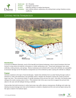 Living with Sinkholes