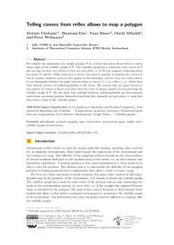 Telling convex from reflex allows to map a polygon