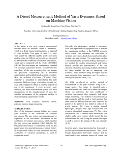 New measurement system of yarn evenness based on