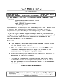 PASS MOCK EXAM