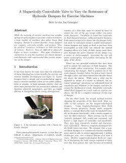 A Magnetically Controllable Valve to Vary the