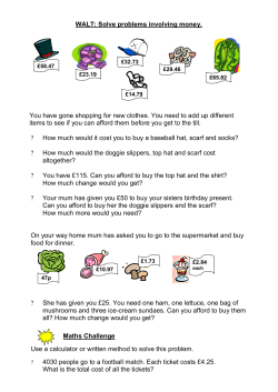 Solving Problems with Money