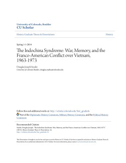 The Indochina Syndrome: War, Memory, and the