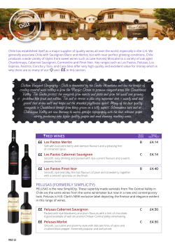 Chilean Vineyard Geography - Chile is dominated by the Andes