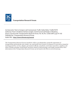 An Interactive Tool to Compare and Communicate Traffic Safety