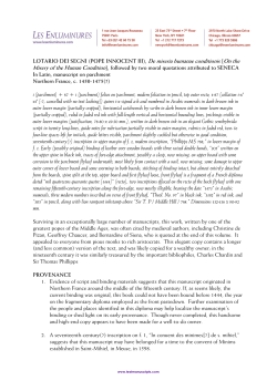 Print - Medieval Text Manuscripts