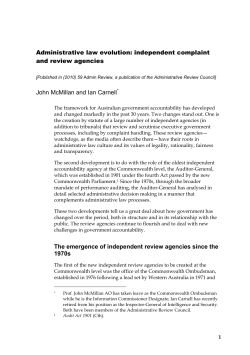 Administrative law evolution