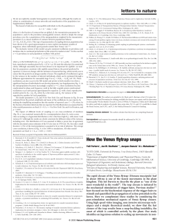 How the Venus flytrap snaps - Harvard SEAS