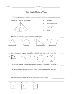 Grade Three Math-A